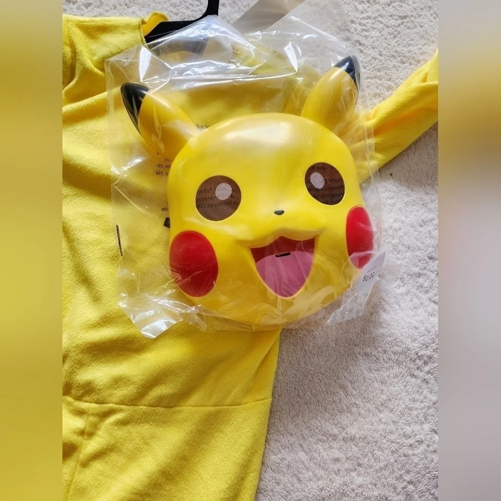 New Pikachu Pokemon Classic Child Halloween Costume size M 7/8
